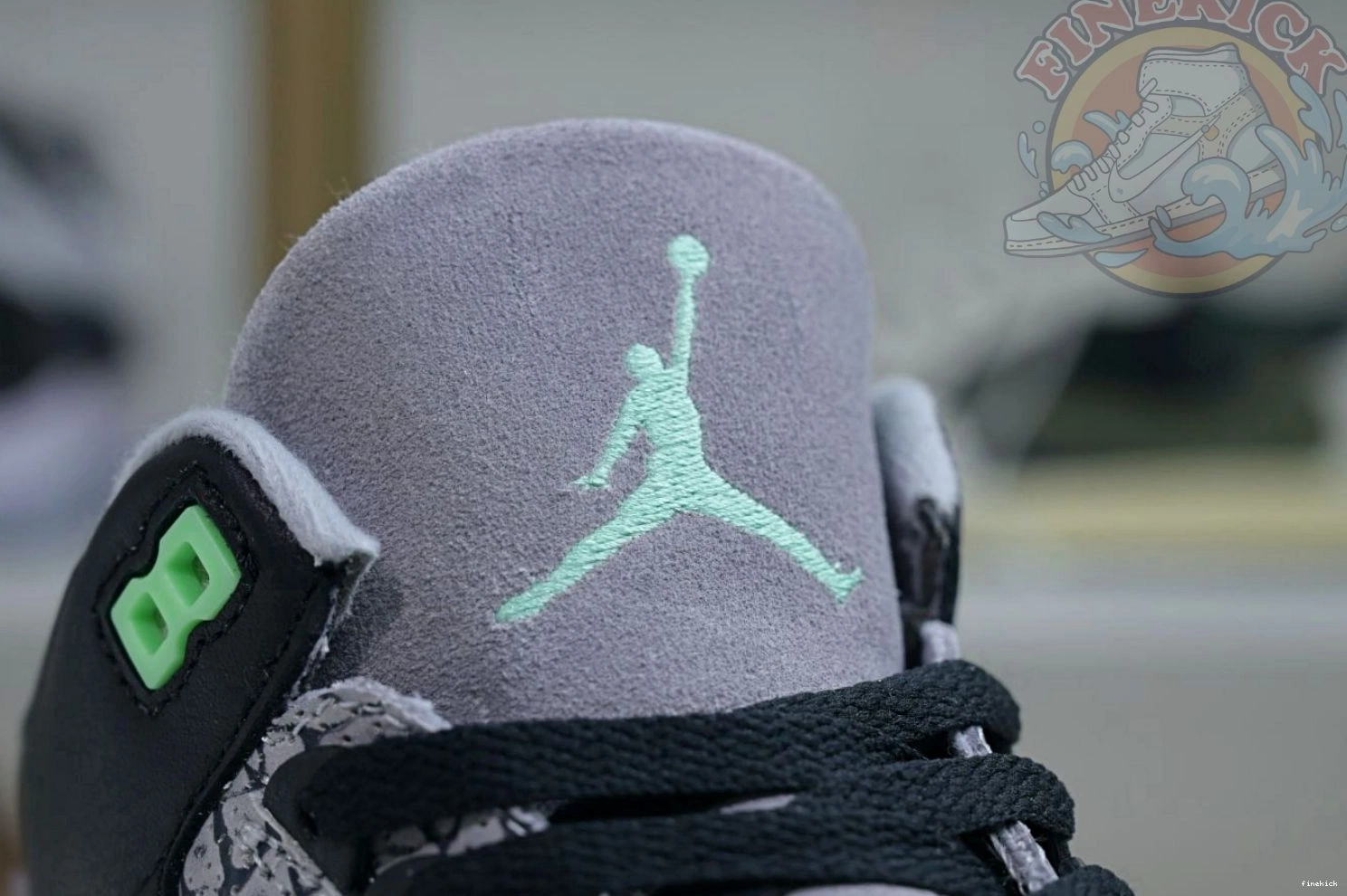3 Jordan Air Green Glow 0226